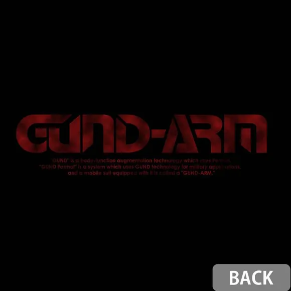 Mobile Suit Gundam Witch Of Mercury: Gund-Arm T-Shirt / Black-Xl