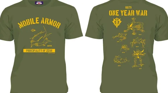 Mobile Suit Gundam x October Beast Zeon All Mobile Armor T-shirt (M)
