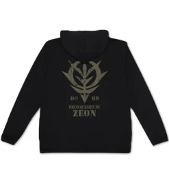 Mobile Suit Gundam: Zeon Armed Forces Thin Dry Hoodie BLACK M