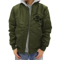 Mobile Suit Gundam: Zeon Army MA-1 Jacket: Moss - S