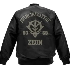 Mobile Suit Gundam: Zeon Army MA-1 Jacket: Black - L