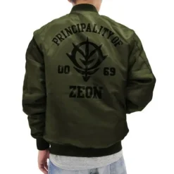 Mobile Suit Gundam: Zeon Army MA-1 Jacket: Moss - L