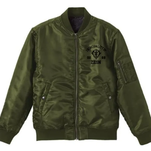Mobile Suit Gundam: Zeon Army MA-1 Jacket: Moss - L
