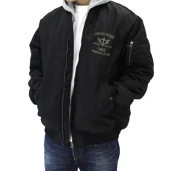 Mobile Suit Gundam: Zeon Assault Mobile Army MA-1 Jacket Black L