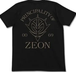 Mobile Suit Gundam: Zeon Dry T-Shirt: Black-L