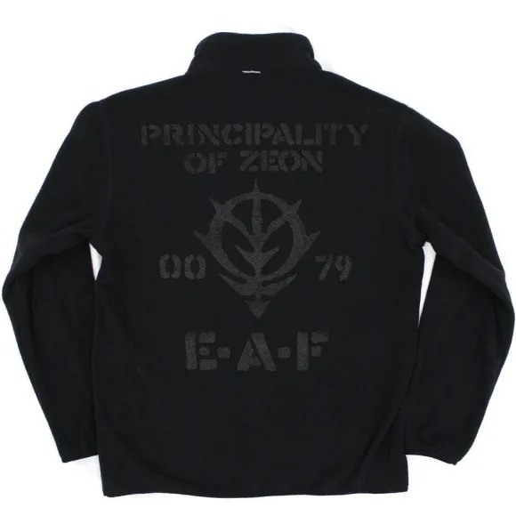 Mobile Suit Gundam: Zeon Earth Army Fleece Jacket Black XL