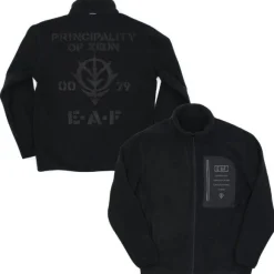 Mobile Suit Gundam: Zeon Earth Army Fleece Jacket Black XL