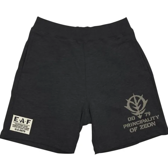 Mobile Suit Gundam: Zeon Earth Attack Force Sweat Shorts BLACK L