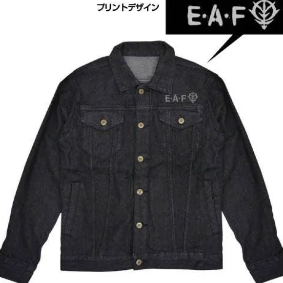 Mobile Suit Gundam: Zeon Earth Attack Force Jean Jacket: Black - M