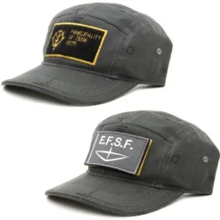 Mobile Suit Gundam Zeon Embroidery Cap Earth Federation Capturing Type Charcoal