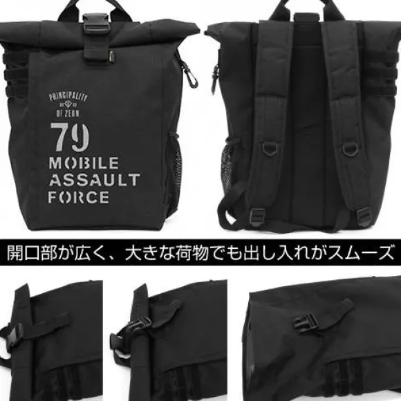 Mobile Suit Gundam: Zeon Mobility Assault Force Roll Top Backpack