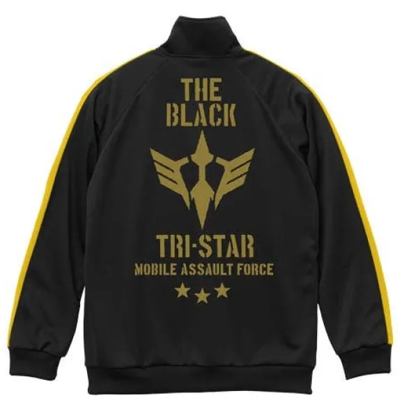 Mobile Suit Gundam: Zeon Mobility Assault Force The Black Tri-Star Jersey: Black x Yellow - XL