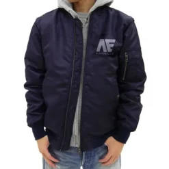 Mobile Suit Zeta Gundam: Anaheim Electronics MA-1 Jacket: Navy - L