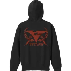 Mobile Suit Zeta Gundam: Titans Zip Parka / Black x Red - S