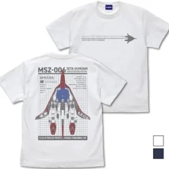 Mobile Suit Z Gundam: Original Waverider T-Shirt / White-L