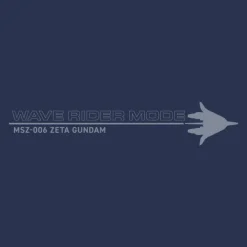 Mobile Suit Z Gundam: Original Wave Rider T-Shirt / Slate-L