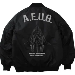 Mobile Suit Z Gundam: Original Waverider Ma-1 Jacket / Black-Xl