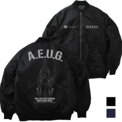 Mobile Suit Z Gundam: Original Waverider Ma-1 Jacket / Black-Xl