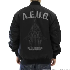 Mobile Suit Z Gundam: Original Waverider Ma-1 Jacket / Black-Xl