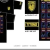 MS Line up Titans T-Shirt Black S