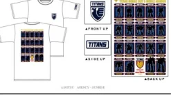MS Line up Titans T-Shirt White XL