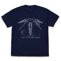 New Mobile Report Gundam Wing: Wing Gundam Zero Flight T-Shirt / Navy-L