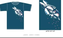 Qubeley Flying T-Shirt Denim S