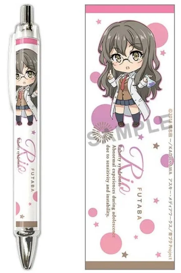 Rascal Does Not Dream of Bunny Girl Senpai: Nendoroid Plus Ballpoint Pen Rio Futaba 1