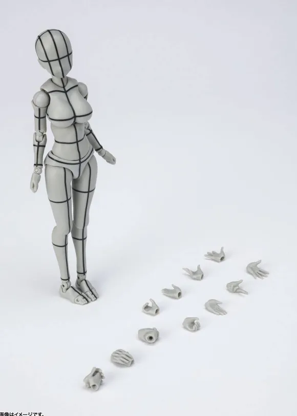 S.H.Figuarts Body-Chan Kentaro Yabuki- Edition Wireframe (Gray Color Ver.) (Reissue)