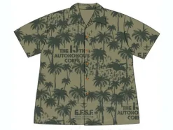13th Autonomous Corps Aloha Shirt Moss L