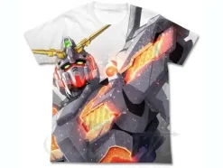 Unicorn Gundam Full Graphic T-Shirt White S