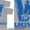 V2 Gundam T-Shirt L. Gray L