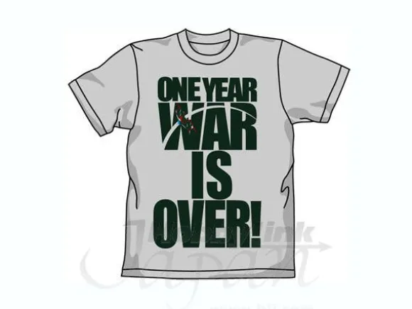War Is Over T-Shirt Light Gray M