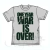 War Is Over T-Shirt Light Gray XL