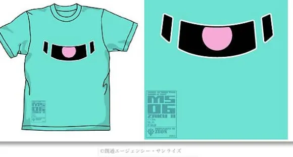 Zaku Mono-Eye 06 T-Shirt Mint Green L