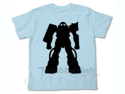 Zaku Silhouette T-Shirt Light Blue XL