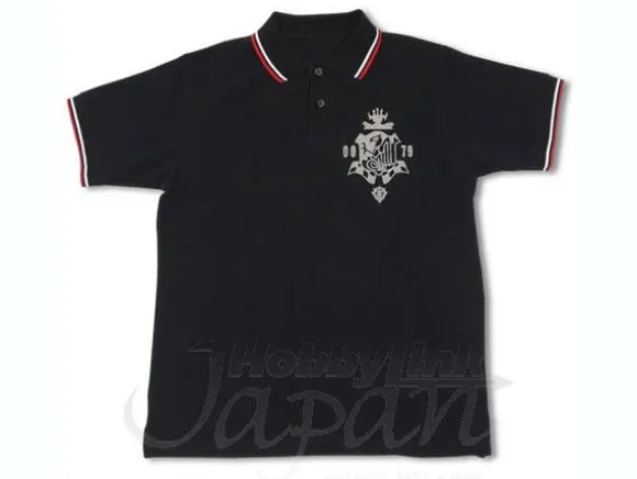 Zeon Defense Force Polo Shirt Black x Red M