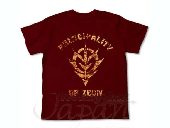 Zeon Faded Print T-Shirt Burgundy XL