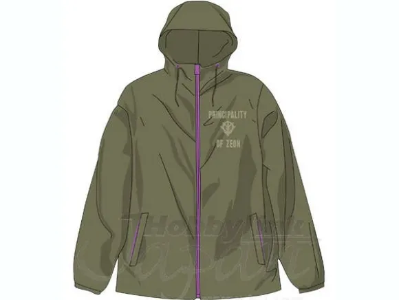 Zeon Hooded Windbreaker Moss Green XL