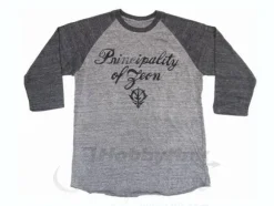Zeon Raglan T-Shirt Heather Gray x Dark Gray L