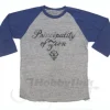 Zeon Raglan T-Shirt Heather Gray x Navy XL