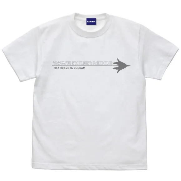 Zeta Gundam: Drawing Wave Rider T-shirt WHITE S