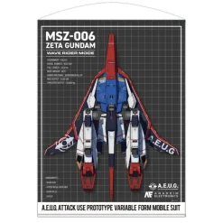 Zeta Gundam: Drawing Wave Rider 100cm Tapestry