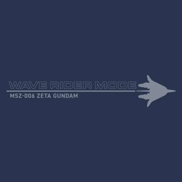 Zeta Gundam: Drawing Wave Rider T-shirt SLATE S