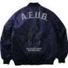 Zeta Gundam: Newly Drawn Wave Rider MA 1 Jacket NAVY M