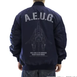 Zeta Gundam: Newly Drawn Wave Rider MA 1 Jacket NAVY M