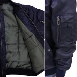 Zeta Gundam: Newly Drawn Wave Rider MA 1 Jacket NAVY M